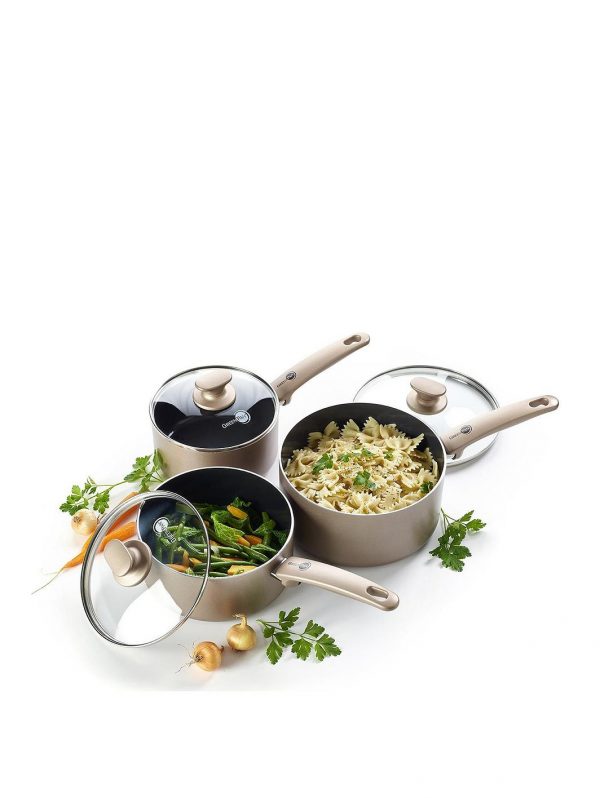 selling cambridge bronze 3 piece saucepan set 5efc7791d1a58