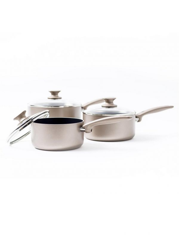selling cambridge bronze 3 piece saucepan set 5efc7792798f5