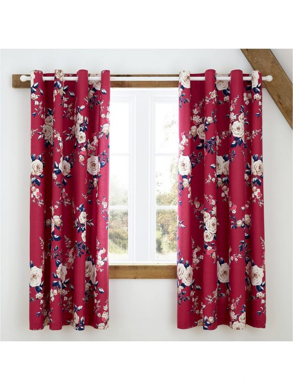 selling canterbury eyelet blackout curtains raspberry 5f0193d9cf02d