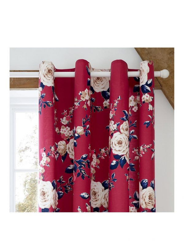 selling canterbury eyelet blackout curtains raspberry 5f0193da924d1