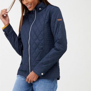 selling carita quilted jacket navy 5f042978f35f0