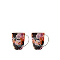 selling cashmere bloems black mugs set of 2 5efc596625b9c