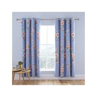 selling catherine lansfield canterbury blackout eyelet curtains blue 5f0194bf61914