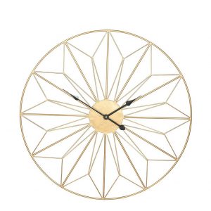 selling champagne gold metal wall clock 5efeef33818d7
