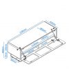 selling chromium 120 cm concept tv stand white fits up to 60 inch tv 5f1c0b0e7b64c