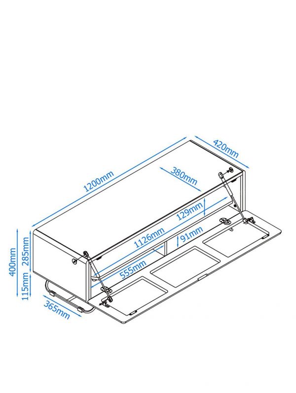 selling chromium 120 cm concept tv stand white fits up to 60 inch tv 5f1c0b0e7b64c