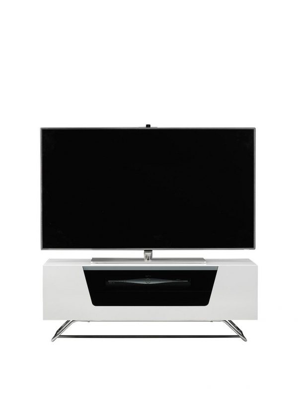 selling chromium tv stand fits up to 46 inch tv white 5efd7fb80f647