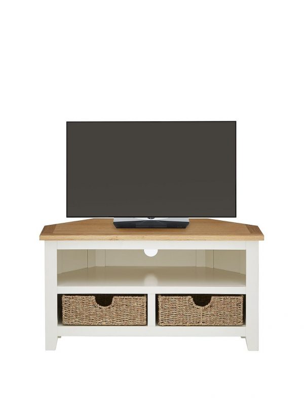 selling clovely ready assembled corner tv unit fits up to 40 inch tv 5f1c0a8856158