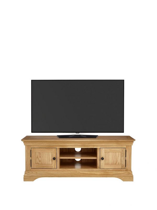 selling constance oak ready assembled large tv unit fits up to 60 inch tv 5f1c0aae334ff