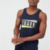 selling core shaun logo vest navy 5efc819033be8