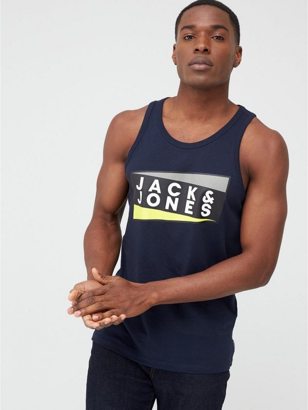 selling core shaun logo vest navy 5efc819033be8