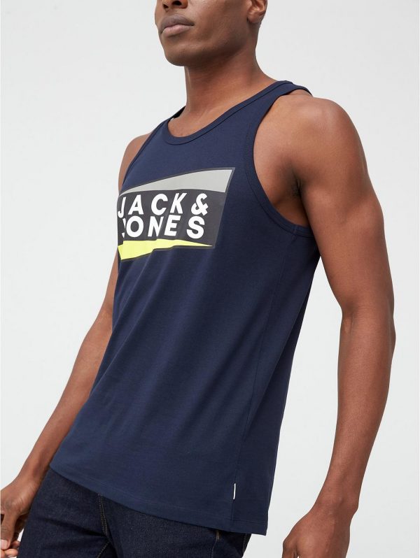 selling core shaun logo vest navy 5efc819297788