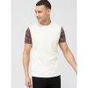 selling cut sew paisley sleeve print t shirt ecru 5f05bb5a9f281