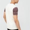selling cut sew paisley sleeve print t shirt ecru 5f05bb615f26a