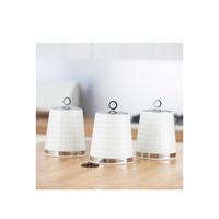 selling dimensions set of three storage canisters ivory cream 5efeeb0cc1895
