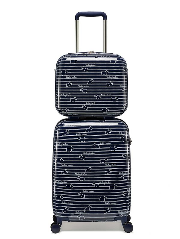 selling dog stripe small 4 wheel suitcase ink 5f018a3c8e61b