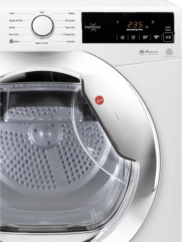selling dynamic next dx10tce 10kg load aquavision condenser tumble dryer with one touch white chrome 5f05738fd1096
