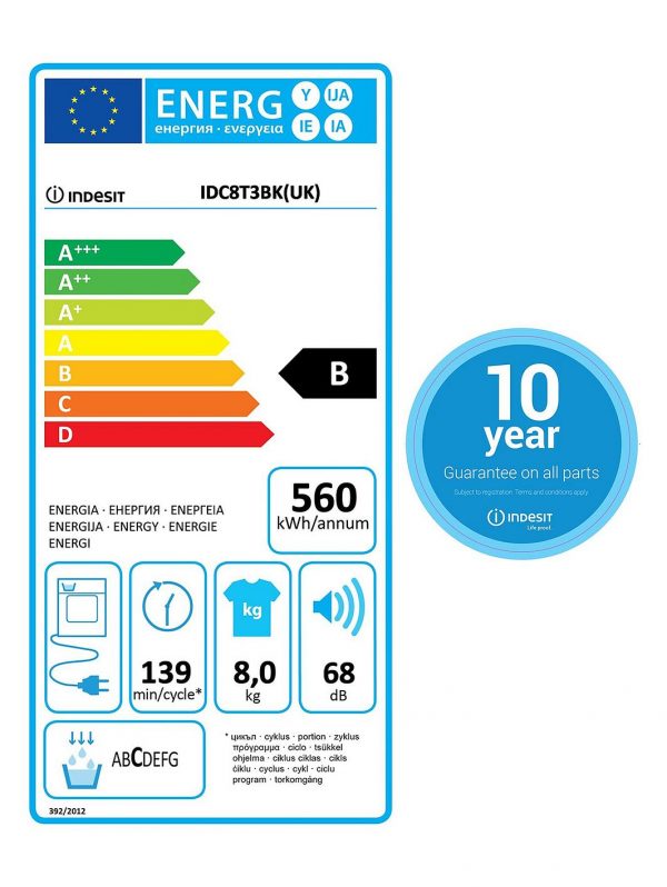 selling ecotime idc8t3bk 8kg condenser tumble dryer black 5f0573f8c62d7