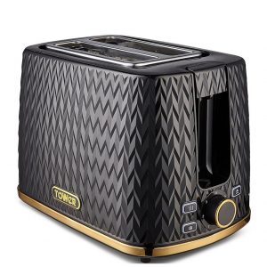 selling empire 2 slice textured toaster black 5f1d23f5b3b5a