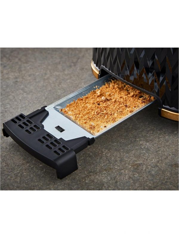selling empire 2 slice textured toaster black 5f1d23f821ede