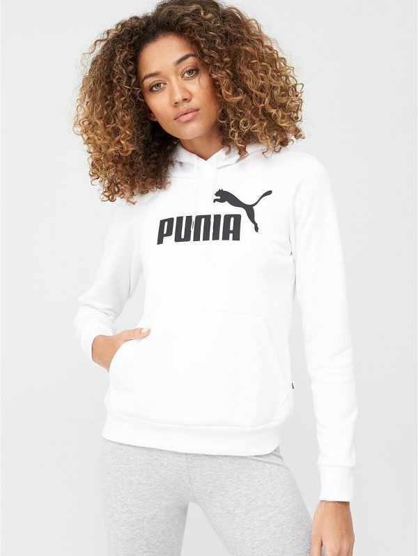 selling essential logo hoodie white 5efee83d1046d