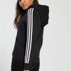 selling essentials 3 stripe full zip hoodie black 5efcbdd41dff2