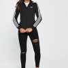 selling essentials 3 stripe full zip hoodie black 5efcbdd4dd968