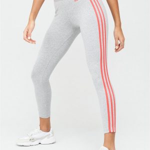 selling essentials 3 stripe leggings medium grey heather 5efcbe4115f94