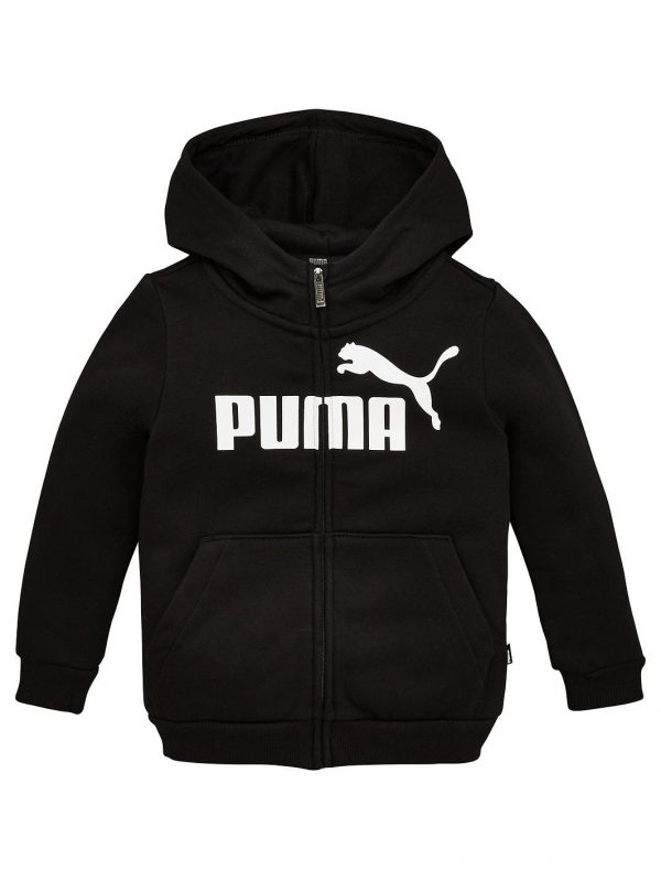 selling essentials girls zip front hoodie black 5efee8e2955a9