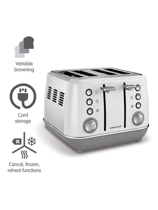 selling evoke 4 slice toaster white 5f06b6032e5b3