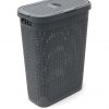 selling faux rattan slim 40 litre laundry hamper 5f003e92e9557