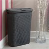 selling faux rattan slim 40 litre laundry hamper 5f003e93ccb66