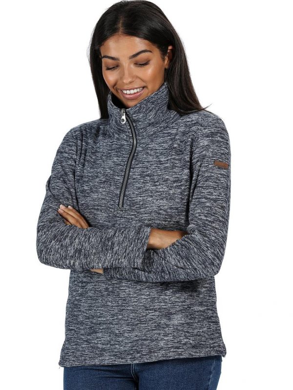 selling fidelia quarter zip marl fleece navy 5f0429c611bf0