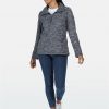 selling fidelia quarter zip marl fleece navy 5f0429c80edd8