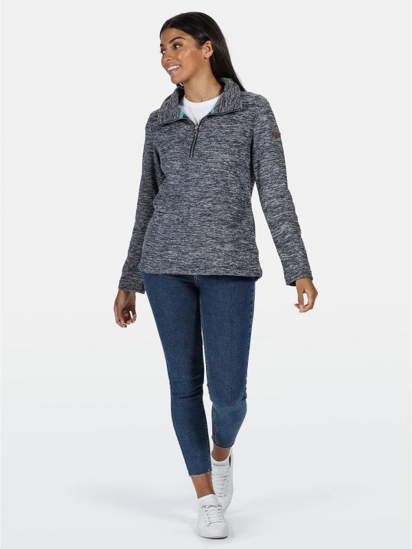selling fidelia quarter zip marl fleece navy 5f0429c80edd8