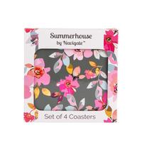 selling gardenia grey floral coasters set of 4 5efc7a1057a90