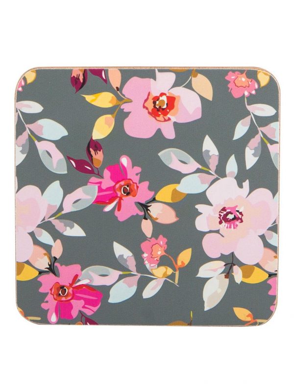 selling gardenia grey floral coasters set of 4 5efc7a15c1b99