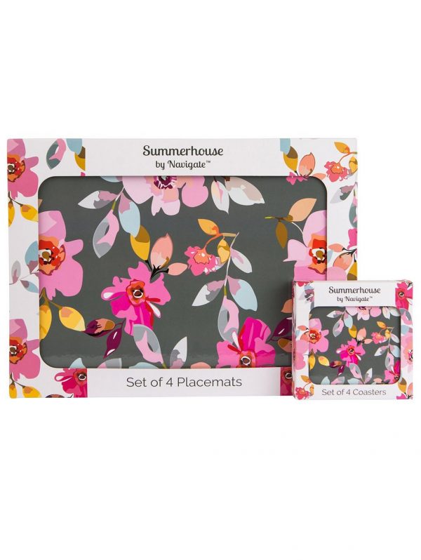 selling gardenia grey floral coasters set of 4 5efc7a165c09b