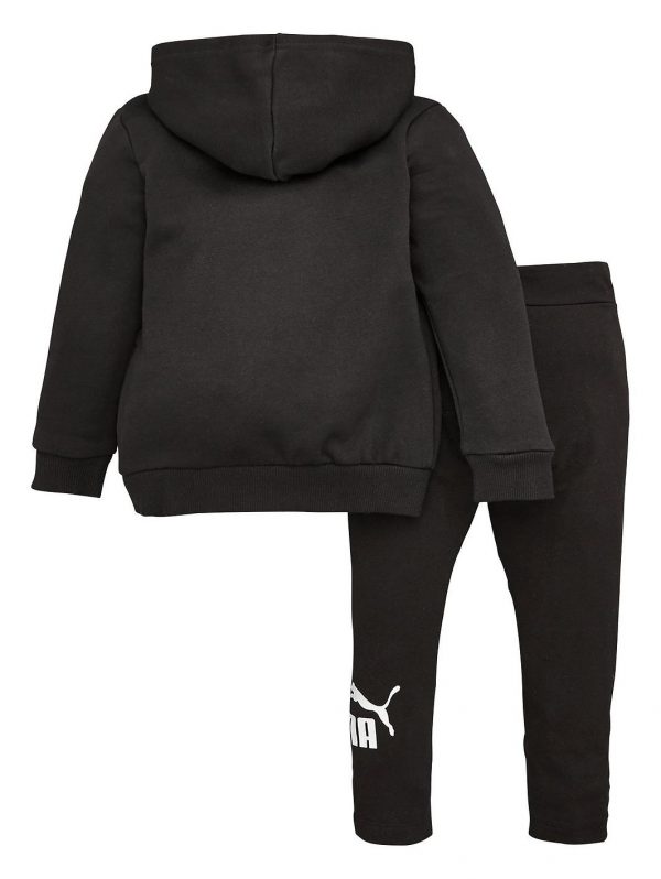 selling girls essentials zip through hoodie and legging set black 5efee9a6c57fe