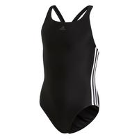 selling girls fit 3 stripe swimsuit black 5f042a1216a9f