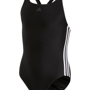 selling girls fit 3 stripe swimsuit black 5f042a1641880