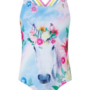 selling girls s e w felicity unicorn swimsuit turquoise 5f042a784e25f
