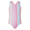 selling girls s e w sameria stripe swimsuit multi 5f0036c583420