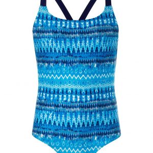 selling girls storm s e w cypress tie dye swimsuit blue 5f042a3c3780e