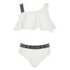 selling girls textured one shoulder bikini set white 5f018895d7332