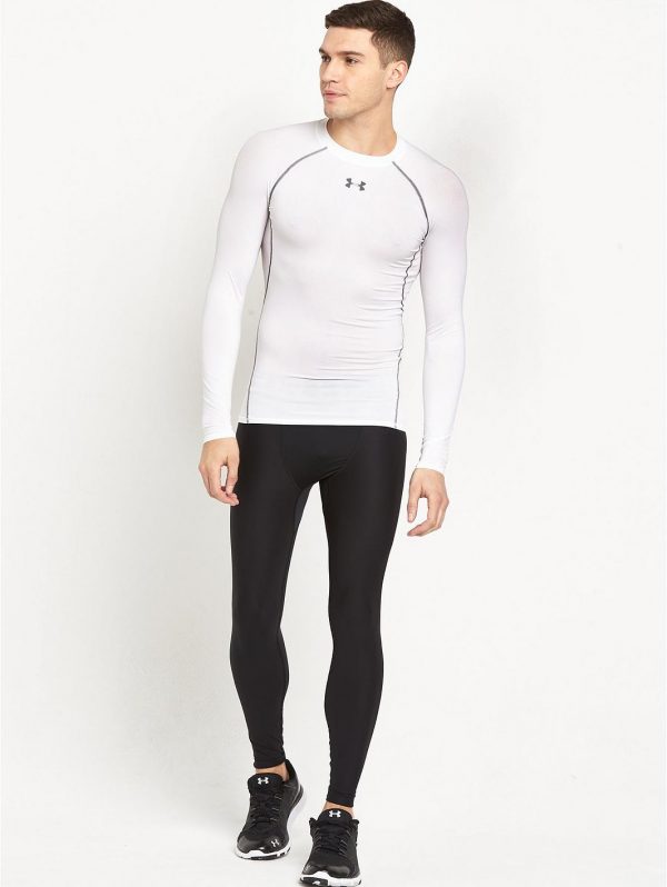 selling heatgear long sleeve tee white 5f06d306ce7d0