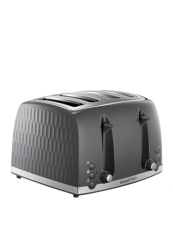 selling honeycomb 4 slice toaster grey 5f06b6f39dcc1