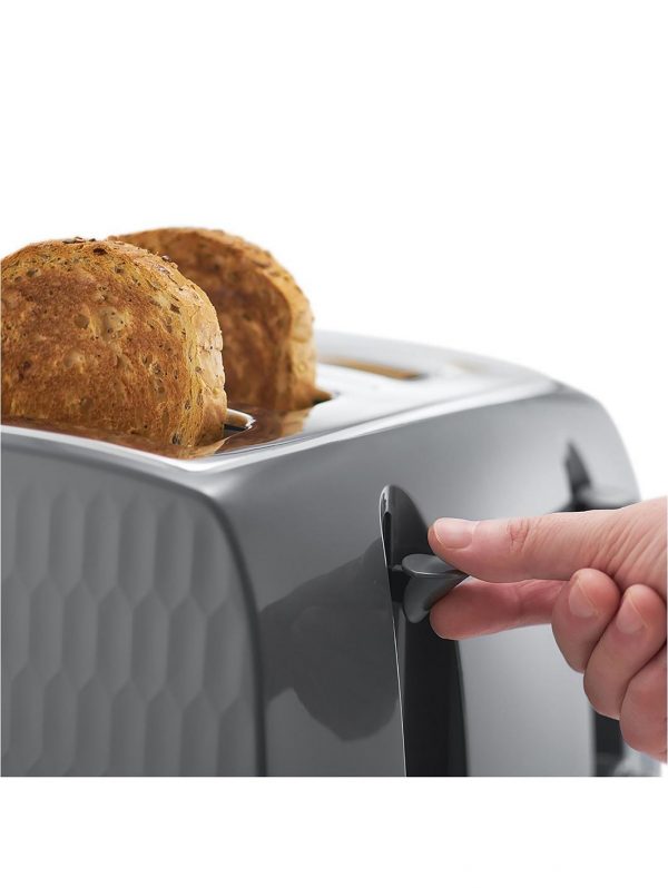selling honeycomb 4 slice toaster grey 5f06b6f59a26b