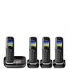 selling kx tgj324eb quad cordless telephone with answering machine black 5efc1d9567019