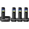 selling kx tgj324eb quad cordless telephone with answering machine black 5efc1d96b3257